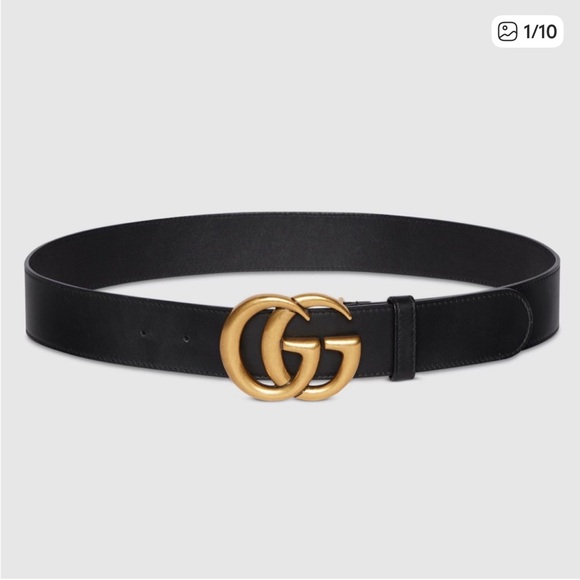 Gucci Accessories - Gucci | Marmont Belt In Black Leather 85-34